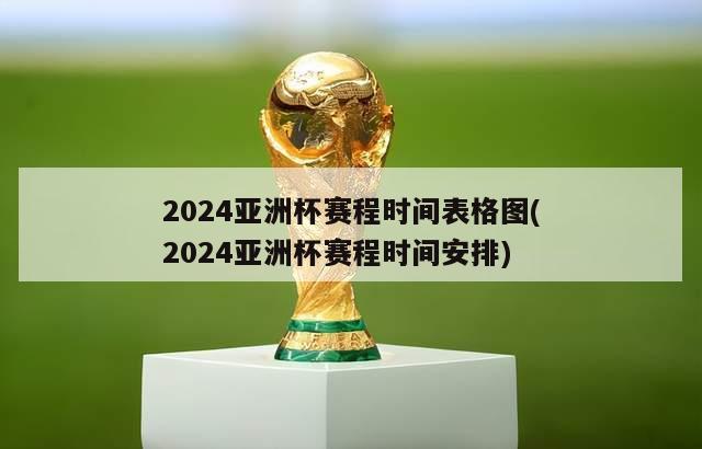 2024亚洲杯赛程时间表格图(2024亚洲杯赛程时间安排)